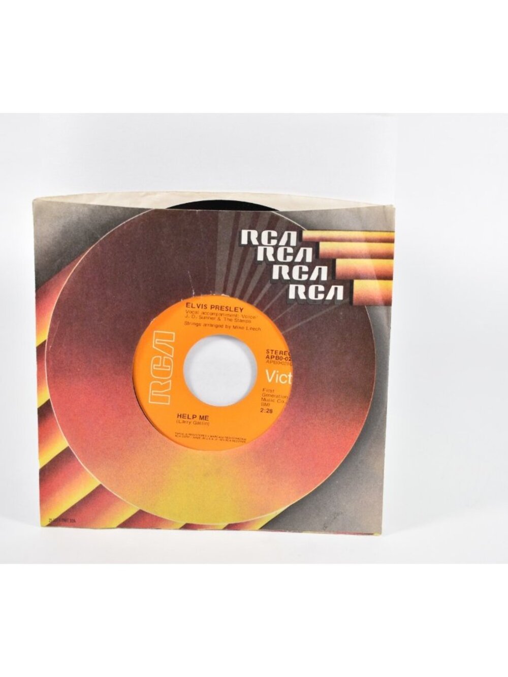Elvis Presley If You Talk In Your Sleep / Help Me‎ 45 RPM 1974 RCA Victor VG+